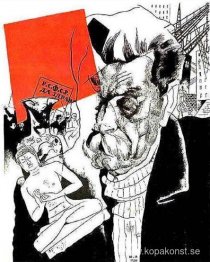 Porträtt av Maxim Gorkij