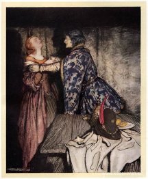 Tristan och Isolde dricker kärleksdrycken