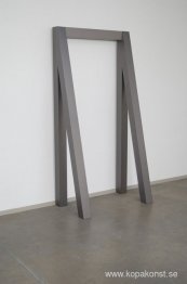 Metalloid beige-grå ​​uppskuren dörrväg, I