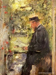 Porträt des Tierarztes Dr Reindl in der Laube