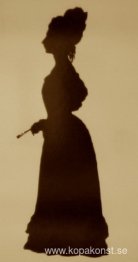 Siluett av Fanny Brawne