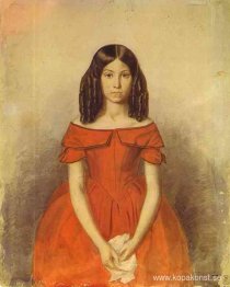 Porträtt av N. P. Zhdanovich som ett barn