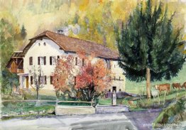 Dimens hus i byn Glutières; ett skattehus i kantonen Vaud, Schwe
