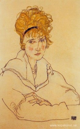 Porträtt av Edith Schiele