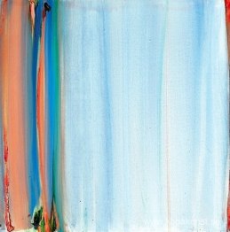 Rosa grå randig med orange rand