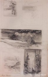 Motiv för det ryska landskapet