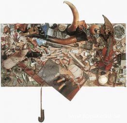 Stort arbetsbord (Marcel Duchamp remis en place)