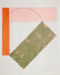 Tre färg ram målning