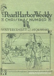 Manookians omslag till 'Pearl Harbor Weekly', december 1926
