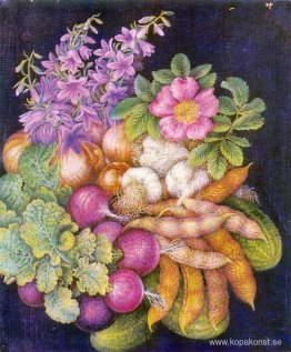 Stilleben "Blommor och grönsaker"