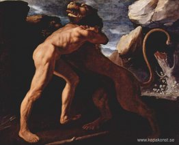 Hercules slåss med det Nemeiska lejonet