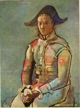 Sittande harlekin (Jacinto Salvado)