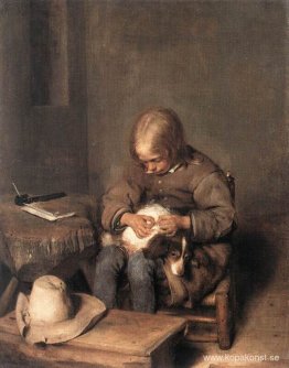 Loppfångaren (pojke med sin hund)