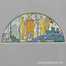 Akvarell design för väggmålning