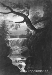 Niagara Falls Canadian Side by Moonlight