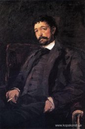 Porträtt av italienska sångaren Angelo Masini