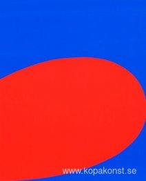 Röd/blå (från tio verk av tio målare)