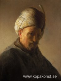 Gammal man med turban