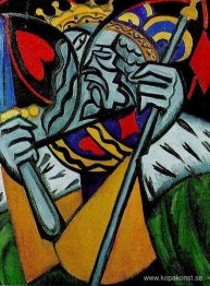 Samtidig representation av en kung av hjärtan och en kung av dia