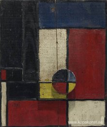 Färgplan med två överlappande träslag