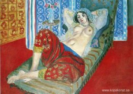 Odalisque i röda culottes