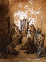 Jeremia predikar för sina efterföljare