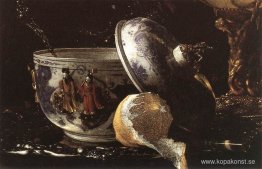 Stilleben med en Nautilus Cup (detalj)