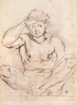 Studie för Vertumnus och Pomona