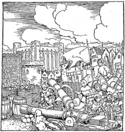 Kungens trupper belägrade Lancelots slott