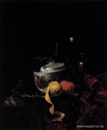 Stilleben med kinesisk porslinsskål