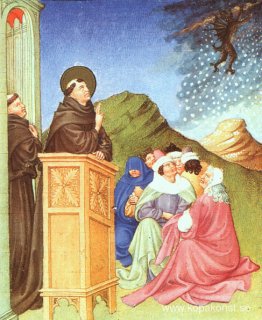 Sankt Antonius av Padua stillar en storm