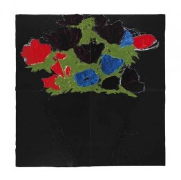 Anemoner i en svart vas
