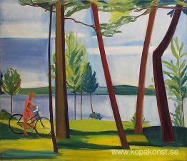 Maine, flicka med cykel II