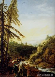 Landskapsrån av en ryttare