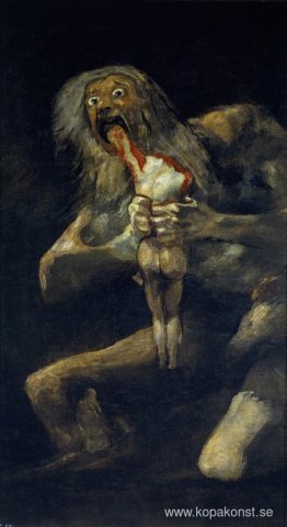 Saturnus slukar sin Son