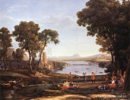 Landskap med vattenkvarn
