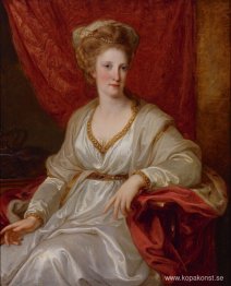 Porträtt av Maria Carolina av Österrike