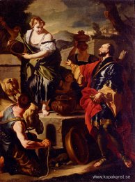 Rebecca och Eliezer vid brunnen