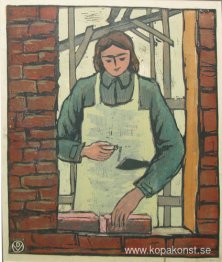 Kvinnlig tegelmurare