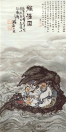 Går ombord på en flotte