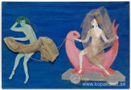 Kostymdesign (Aphrodite on a Dolphin...) för konstnärens balett