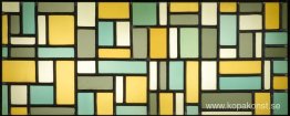 Målat glassammansättning VIII