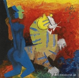 Namnlös (blå figur och tiger)