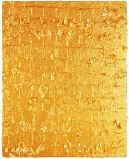 Guldblad på panel