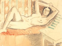 Naken i soffan