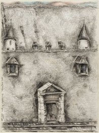 Utsikt från hotellfönstret på taket av Guild Hall, Bryssel, Belg