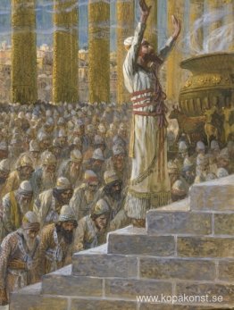 Salomo inviger templet i Jerusalem