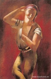 Ung som röker en pipa