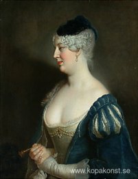 Porträtt av Henriette von Zerbsten