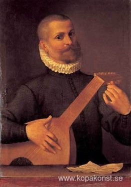 Porträtt av en lutenist (Porträtt av musikern Orazio Bassani)